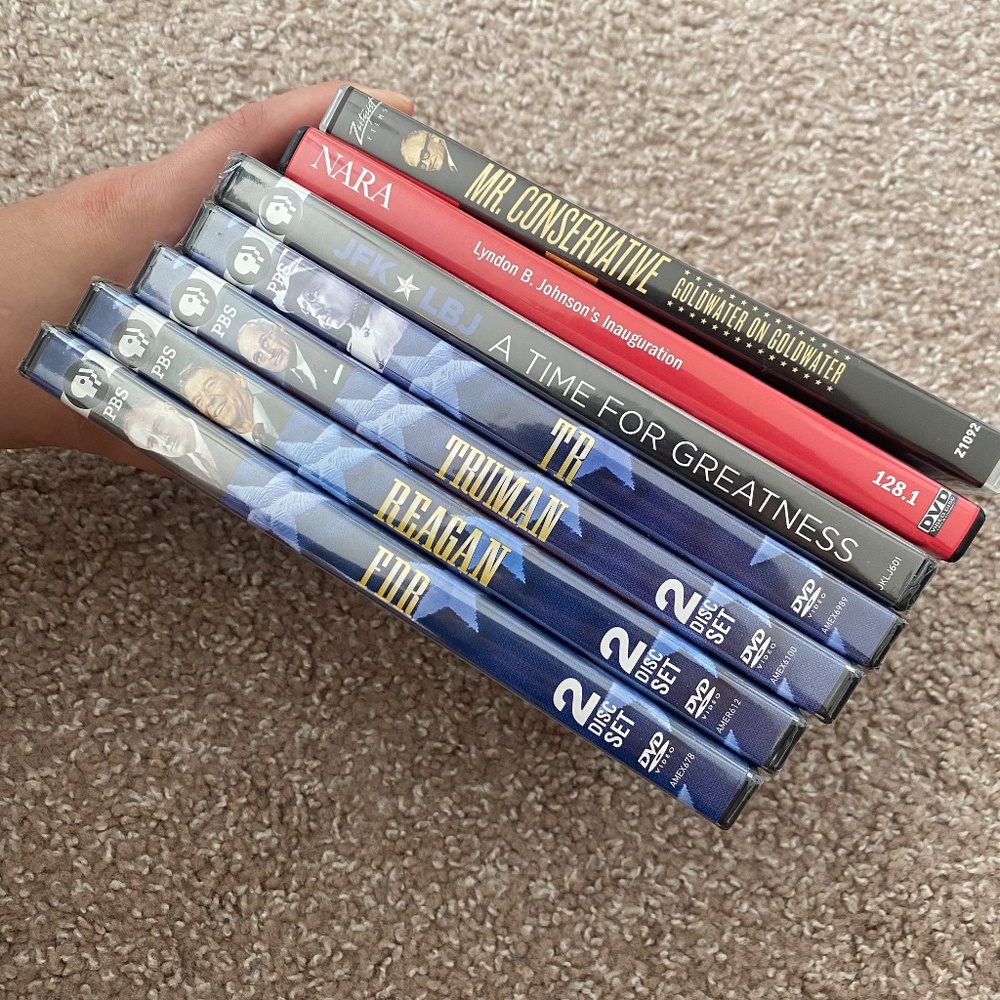 🎉 NEW DVD Gift Idea 🎁 !🤓Bundle of 7 Presidential Documentaries🎥